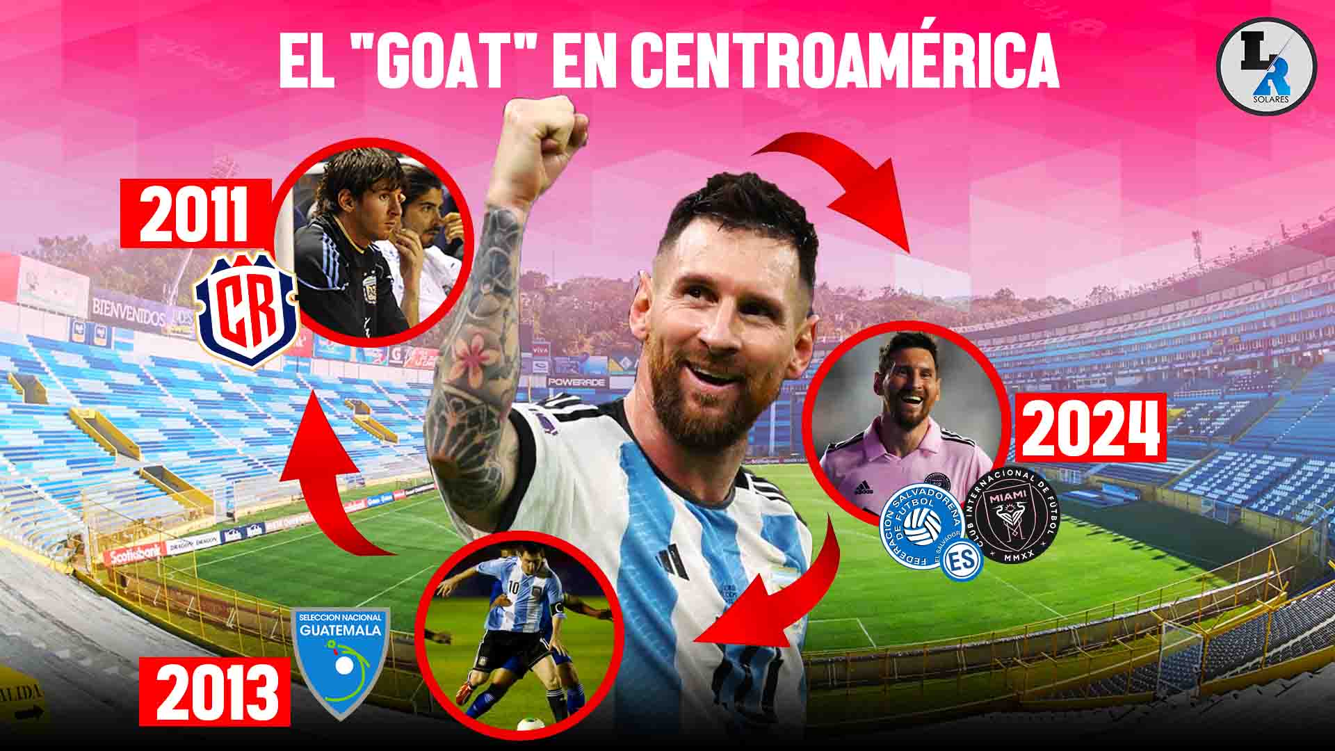 Lionel Messi por tercera vez en Centroamérica