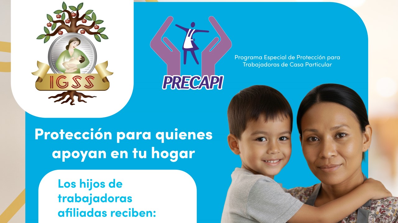 Proteja a la trabajadora de su hogar, inscríbala al IGSS
